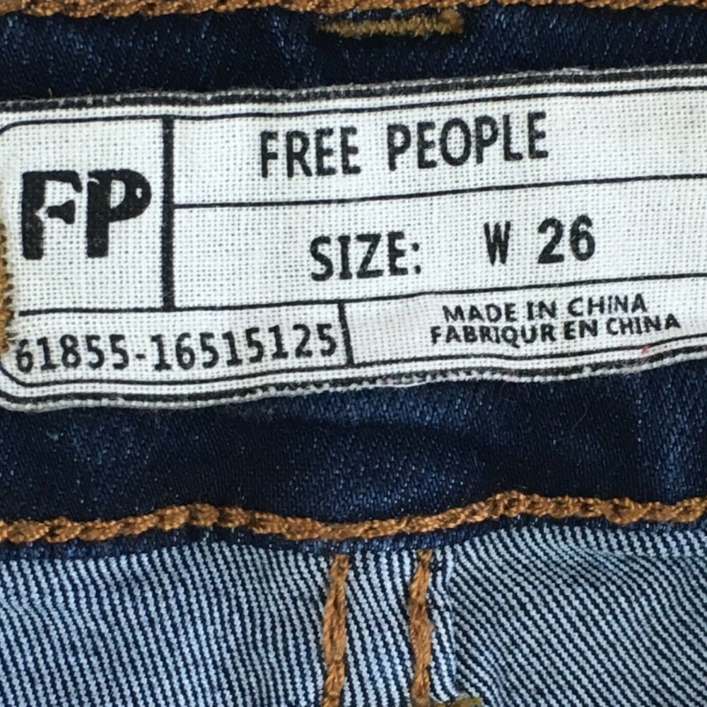 Free People Beverley High Rise Skinny Jeans Blue - Picture 5 of 6